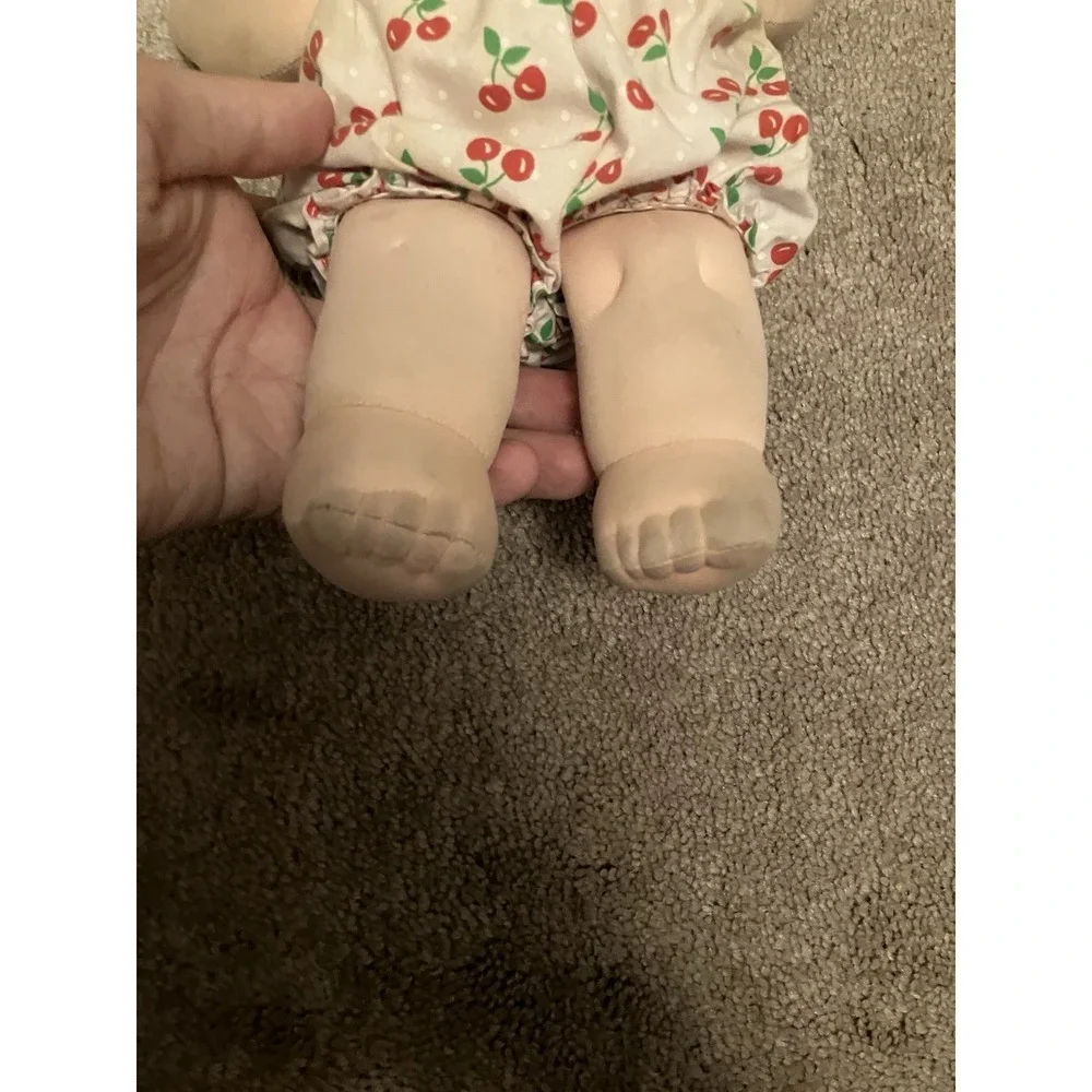 Magic Nursery Baby Doll 1989 Mattel  Original Cherry Summer Dress Blue Eyes VTG